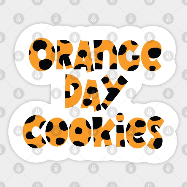 Orange day cookies Sticker by ZaikyArt